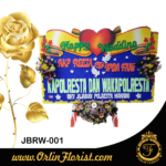 bunga papan happy wedding di jember