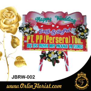 bunga papan pernikahan di jember