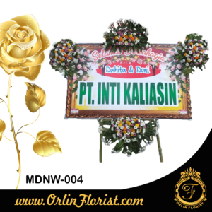 bunga papan happy wedding di madiun