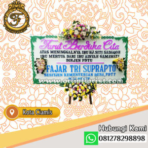 Bunga papan turut berduka cita di ciamis