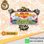 bunga papan happy weding di ciamis
