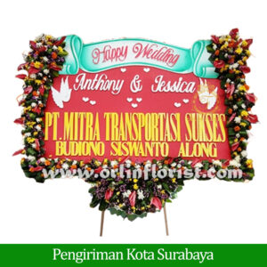 Bunga Papan Pernikahan Surabaya SBY-013