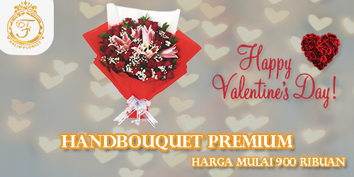 banner hand bouquet premium valentine orlin