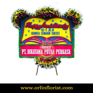 karangan bunga papan anniversary jakarta JKTC-005