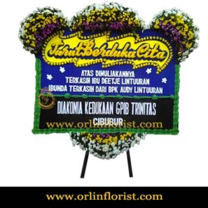 Bunga Papan Duka Cita Jakarta Pusa OJKTD-016