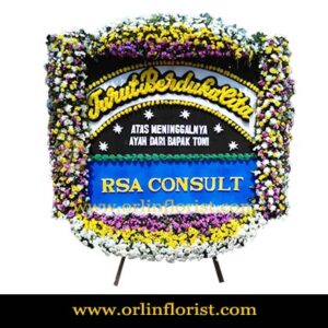 Bunga Papan Duka Cita Jakarta Selatan OJKTD-022