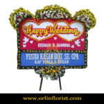 Karangan Bunga Papan Wedding OJKTW-010