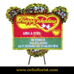Karangan Bunga Papan Wedding OJKTW-013