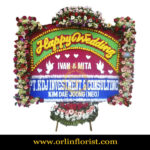 Karangan Bunga Papan Wedding OJKTW-014