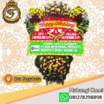 bunga papan happy wedding jogjakarta