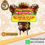 bunga papan happy wedding yogyakarta