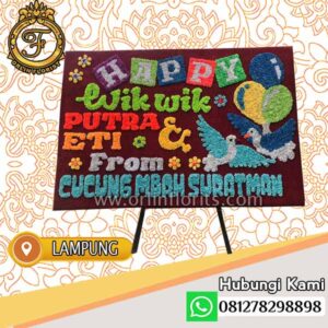 Bunga Papan Pernikahan Lampung LMP-009