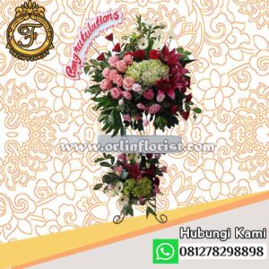 Standing flowers congratulations jakarta STC-005