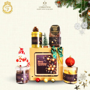 Box Cookie Christmas Ribbon M